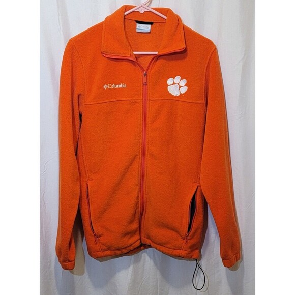 Columbia Other - COLUMBIA-CLEMSON TIGERS-Orange Poly Fleece, Full Zip Logo Jacket-(Small)